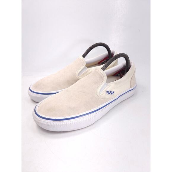 Vans Off The Wall Slip On Athletic Sneaker Shoe Mens Size 7.5 500714 White - Picture 1 of 10